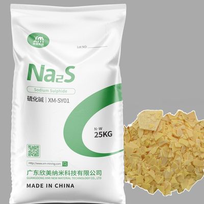 XiMi flocons du sulfure Na2S 60% Min Content Sodium Sulphide Yellow de sodium pour le cuir